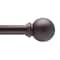 Kenney Mfg Kenney Chelsea 5/8" Standard Decorative Window Curtain Rod, 28-48", Weathered Brown KN71706 - alternate 1
